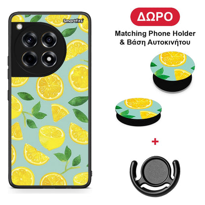 Lemons - OnePlus 12R 5G θήκη + Δώρο Phone Holder & Βάση Αυτοκινήτου