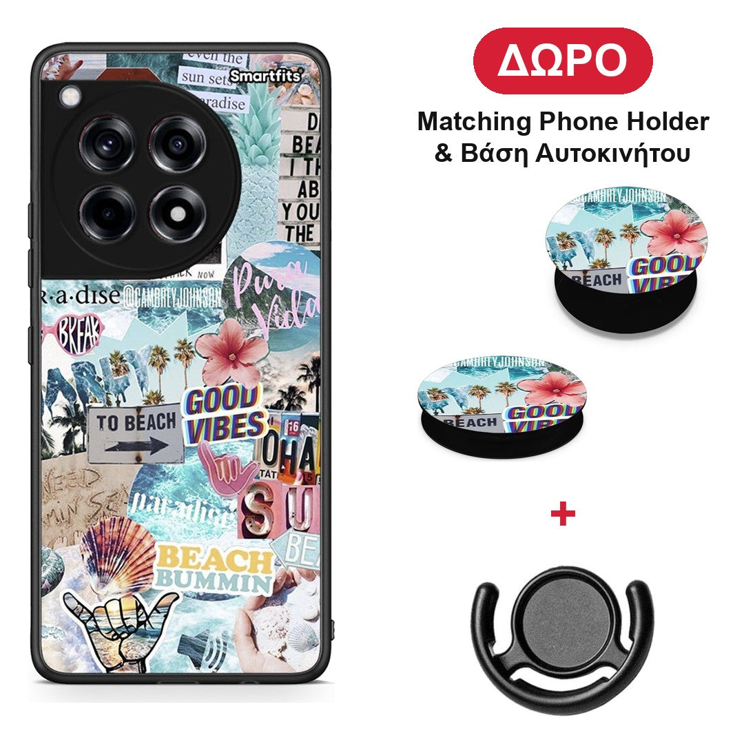 Summer Vibes - OnePlus 12R 5G θήκη + Δώρο Phone Holder & Βάση Αυτοκινήτου