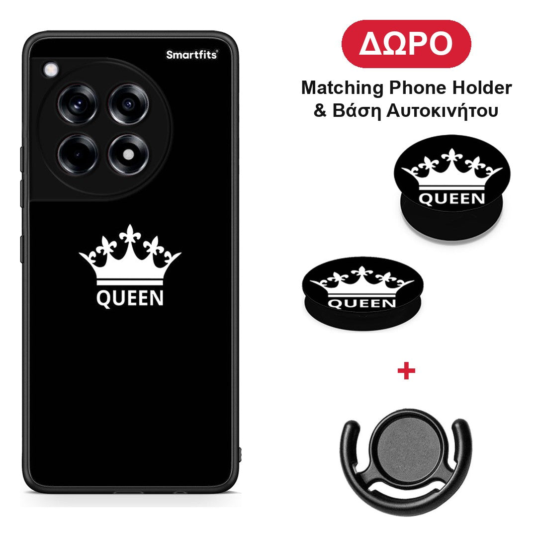 Valentine Queen - OnePlus 12R 5G θήκη + Δώρο Phone Holder & Βάση Αυτοκινήτου