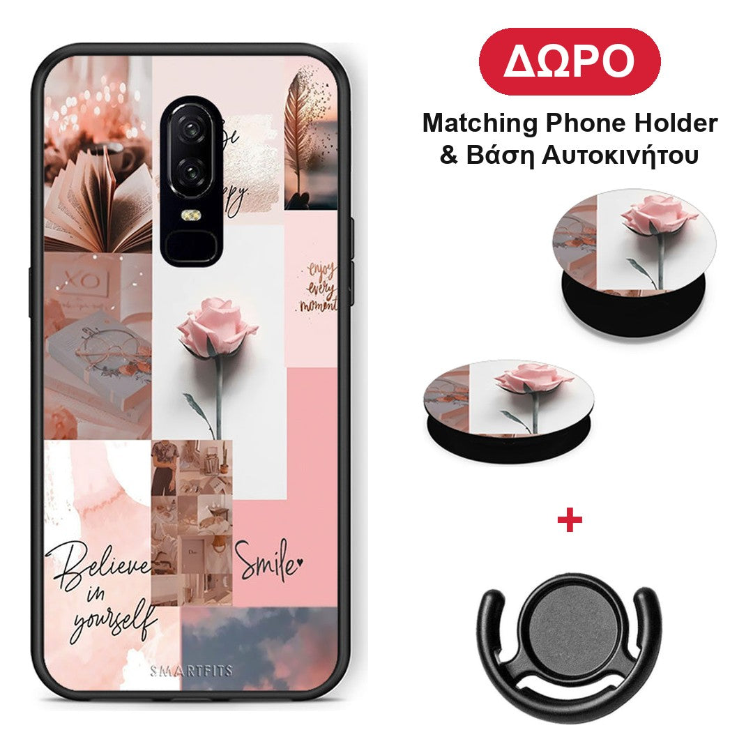 Aesthetic Collage - OnePlus 6 θήκη + Δώρο Phone Holder & Βάση Αυτοκινήτου