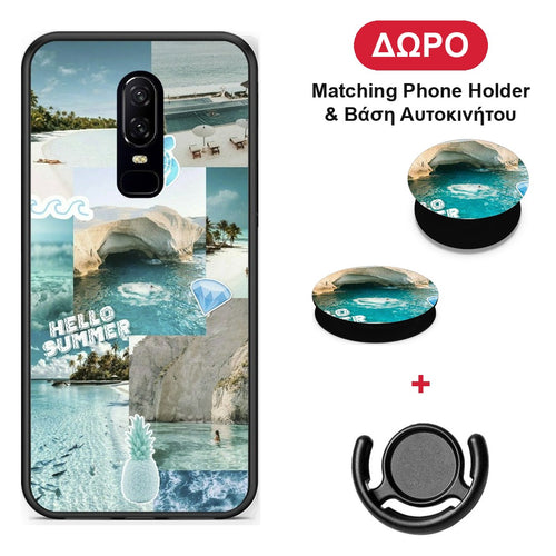 Aesthetic Summer - OnePlus 6 θήκη + Δώρο Phone Holder & Βάση Αυτοκινήτου