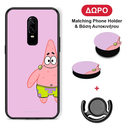 Friends Patrick - OnePlus 6 θήκη + Δώρο Phone Holder & Βάση Αυτοκινήτου