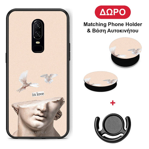 In Love - OnePlus 6 θήκη + Δώρο Phone Holder & Βάση Αυτοκινήτου
