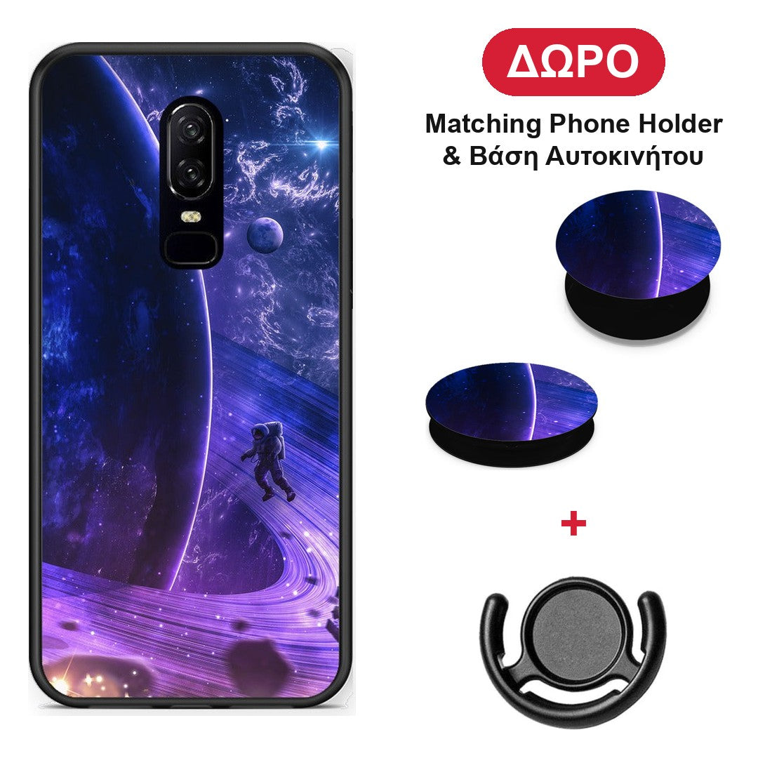 Lost Astronaut - OnePlus 6 θήκη + Δώρο Phone Holder & Βάση Αυτοκινήτου