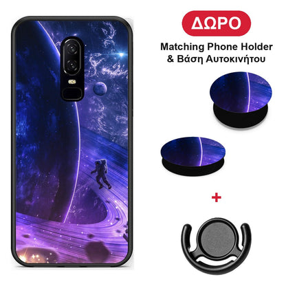 Lost Astronaut - OnePlus 6 θήκη + Δώρο Phone Holder & Βάση Αυτοκινήτου