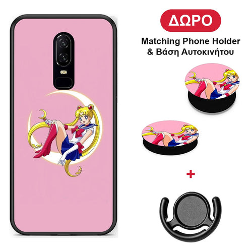 Moon Girl - OnePlus 6 θήκη + Δώρο Phone Holder & Βάση Αυτοκινήτου