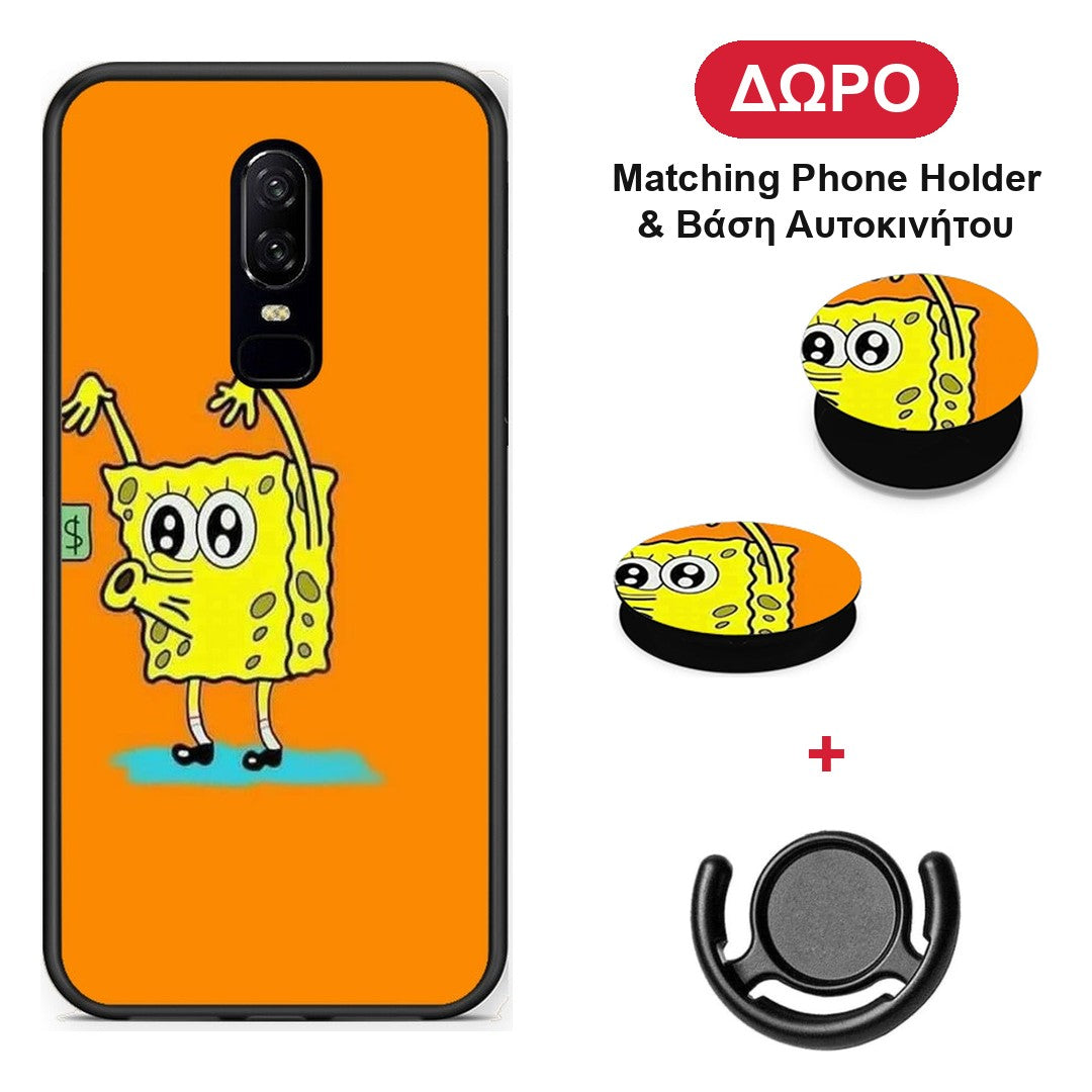 No Money 2 - OnePlus 6 θήκη + Δώρο Phone Holder & Βάση Αυτοκινήτου