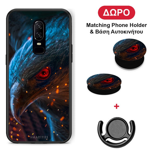 PopArt Eagle - OnePlus 6 θήκη + Δώρο Phone Holder & Βάση Αυτοκινήτου