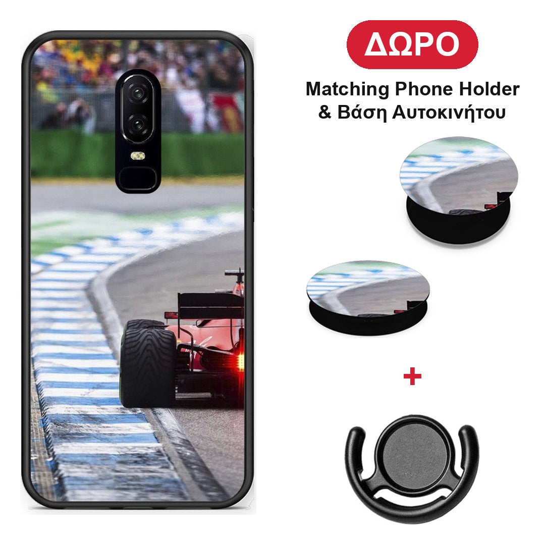 Racing Vibes - OnePlus 6 θήκη + Δώρο Phone Holder & Βάση Αυτοκινήτου