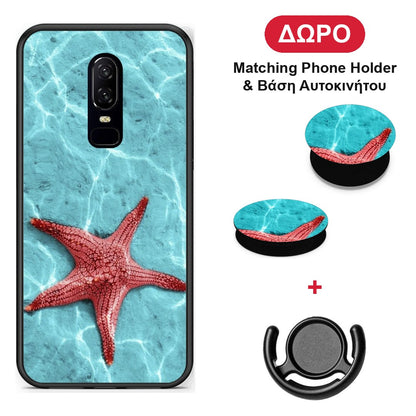 Red Starfish - OnePlus 6 θήκη + Δώρο Phone Holder & Βάση Αυτοκινήτου