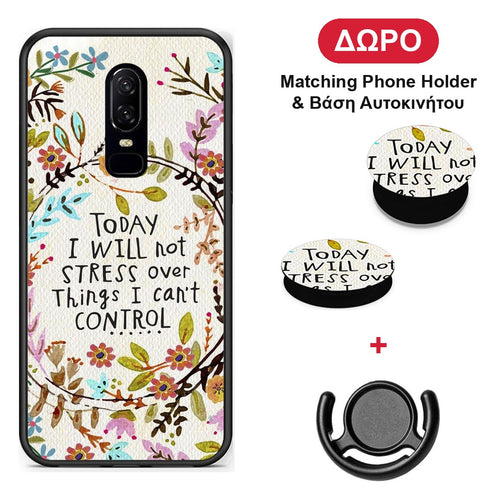 Stress Over - OnePlus 6 θήκη + Δώρο Phone Holder & Βάση Αυτοκινήτου