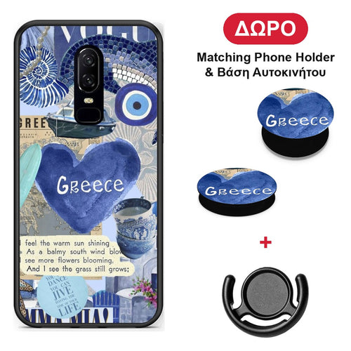 Summer In Greece - OnePlus 6 θήκη + Δώρο Phone Holder & Βάση Αυτοκινήτου
