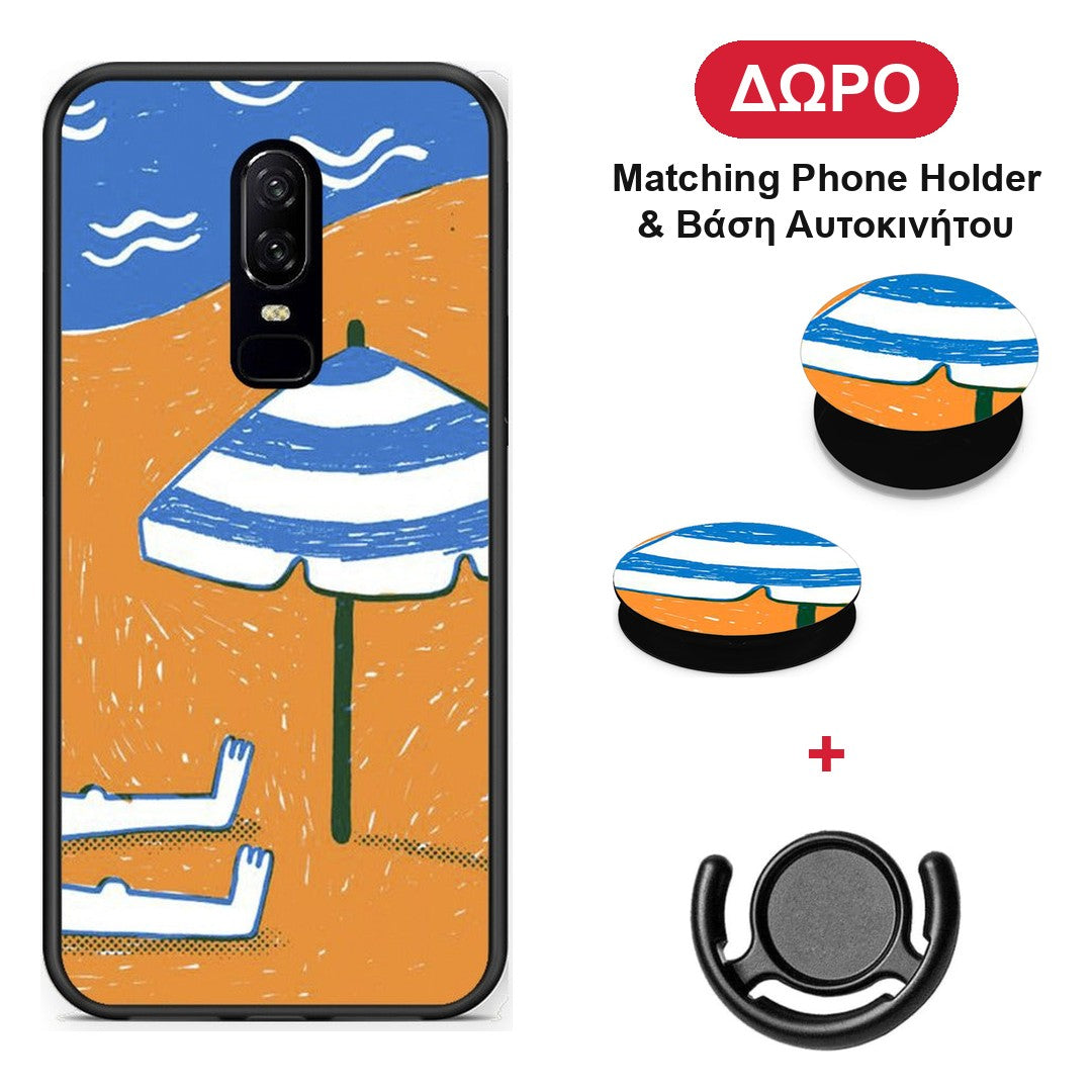 Summering - OnePlus 6 θήκη + Δώρο Phone Holder & Βάση Αυτοκινήτου