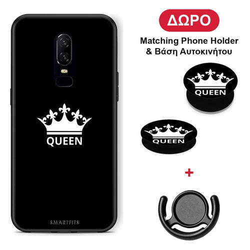 Valentine Queen - OnePlus 6 θήκη + Δώρο Phone Holder & Βάση Αυτοκινήτου