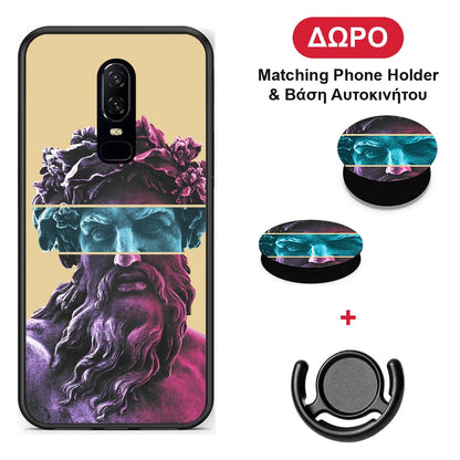 Zeus Art - OnePlus 6 θήκη + Δώρο Phone Holder & Βάση Αυτοκινήτου
