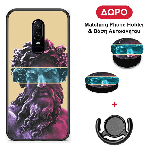Zeus Art - OnePlus 6 θήκη + Δώρο Phone Holder & Βάση Αυτοκινήτου