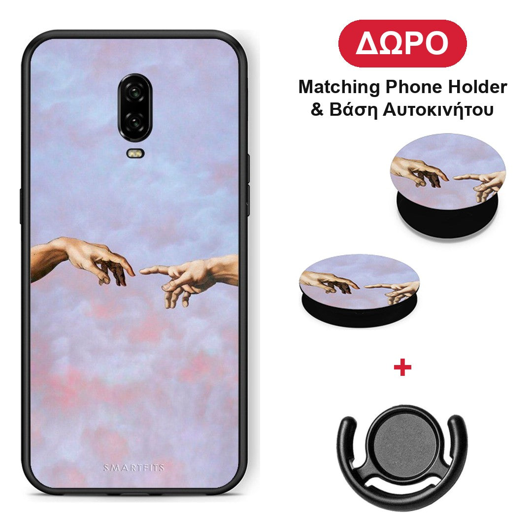 Adam Hand - OnePlus 6T θήκη + Δώρο Phone Holder & Βάση Αυτοκινήτου