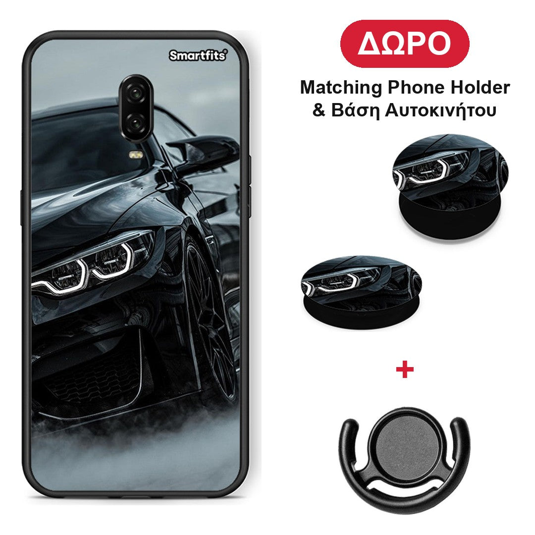 Black BMW - OnePlus 6T θήκη + Δώρο Phone Holder & Βάση Αυτοκινήτου