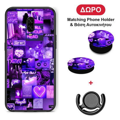 Collage Stay Wild - OnePlus 6T θήκη + Δώρο Phone Holder & Βάση Αυτοκινήτου