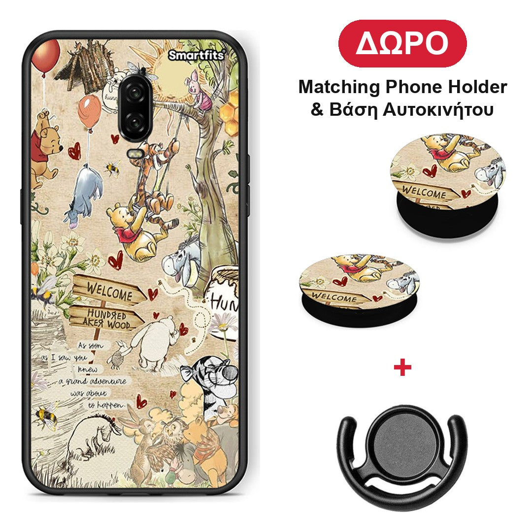 Happy Friends - OnePlus 6T θήκη + Δώρο Phone Holder & Βάση Αυτοκινήτου