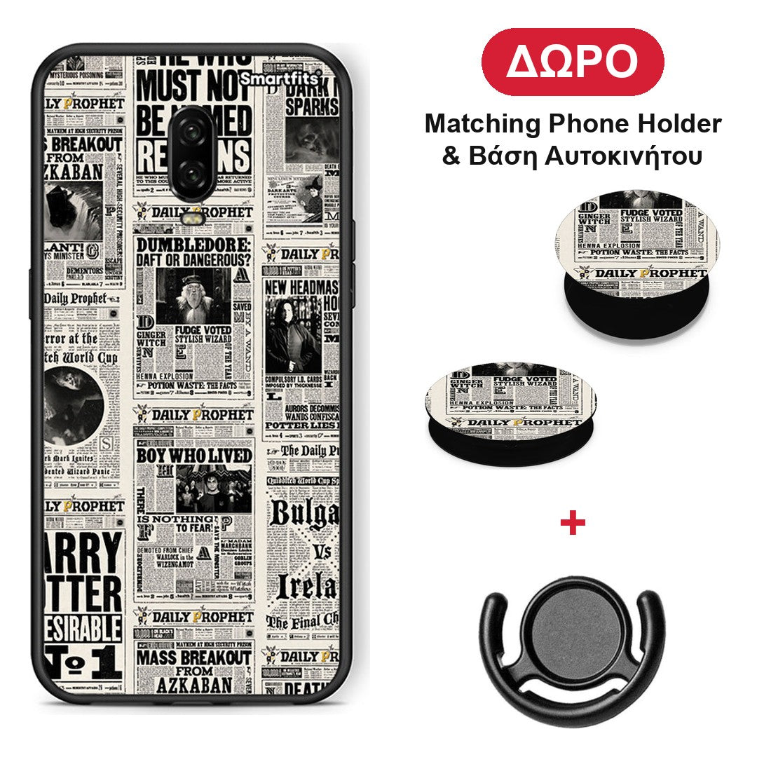 Harry Paper - OnePlus 6T θήκη + Δώρο Phone Holder & Βάση Αυτοκινήτου