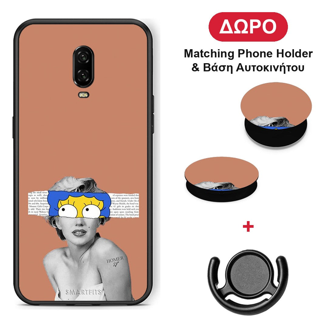 Sim Merilyn - OnePlus 6T θήκη + Δώρο Phone Holder & Βάση Αυτοκινήτου
