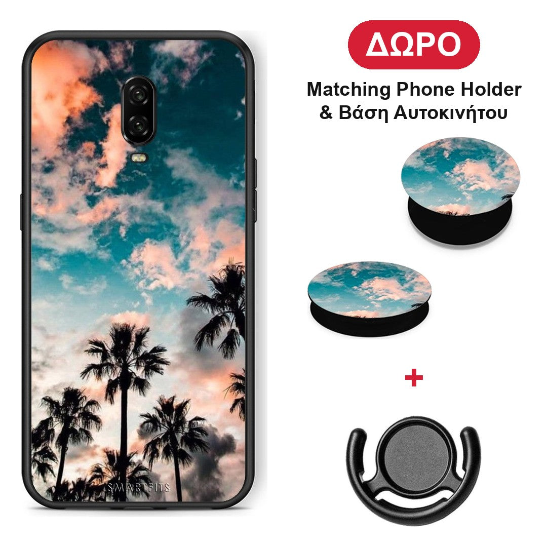 Summer Sky - OnePlus 6T θήκη + Δώρο Phone Holder & Βάση Αυτοκινήτου