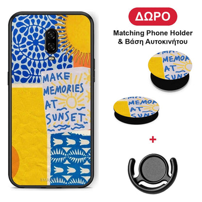 Sunset Memories - OnePlus 6T θήκη + Δώρο Phone Holder & Βάση Αυτοκινήτου