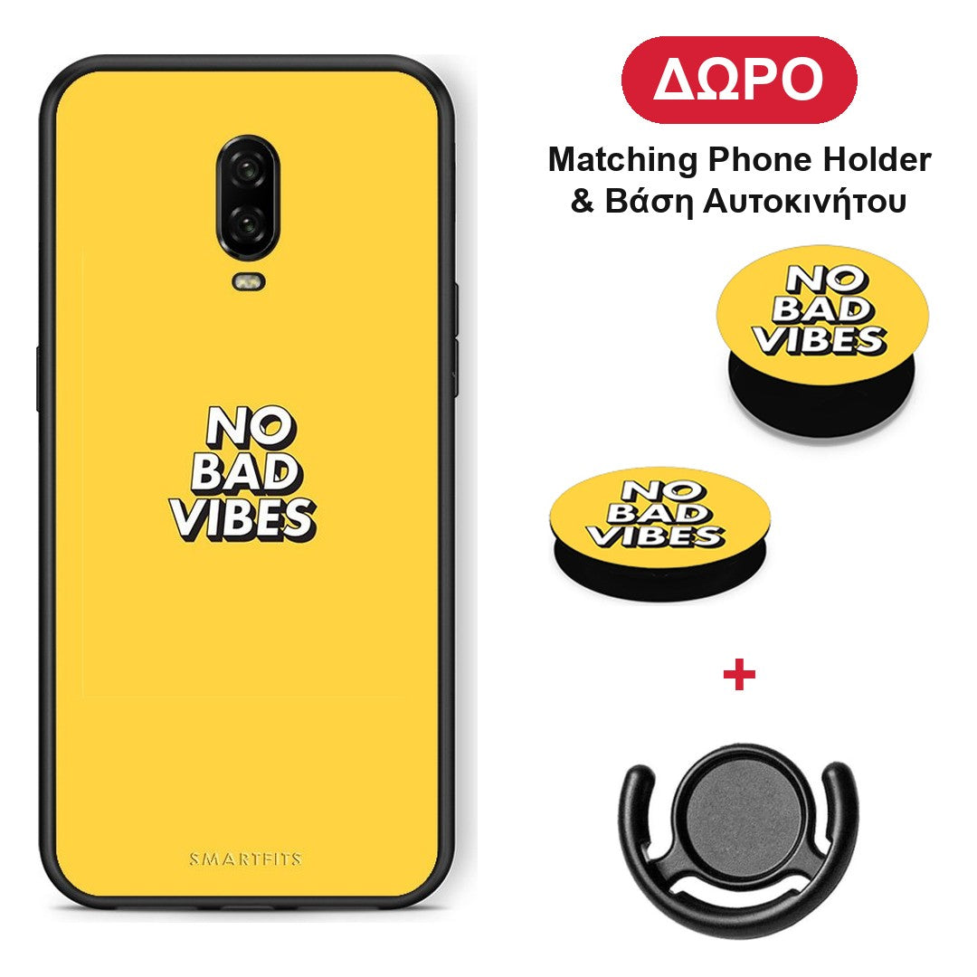 Text Vibes - OnePlus 6T θήκη + Δώρο Phone Holder & Βάση Αυτοκινήτου