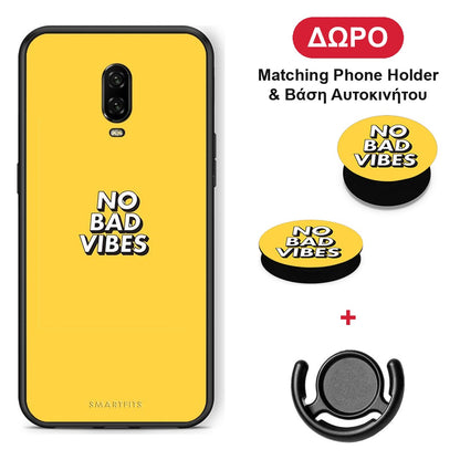 Text Vibes - OnePlus 6T θήκη + Δώρο Phone Holder & Βάση Αυτοκινήτου