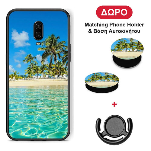 Tropical Vibes - OnePlus 6T θήκη + Δώρο Phone Holder & Βάση Αυτοκινήτου