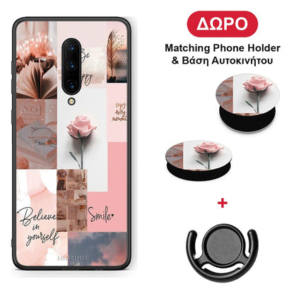 Aesthetic Collage - OnePlus 7 Pro θήκη + Δώρο Phone Holder & Βάση Αυτοκινήτου
