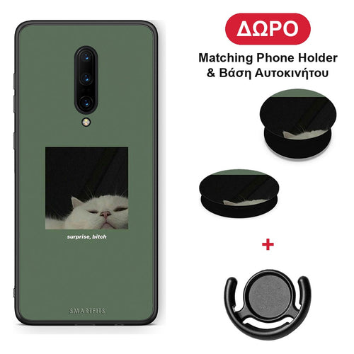 Bitch Surprise - OnePlus 7 Pro θήκη + Δώρο Phone Holder & Βάση Αυτοκινήτου