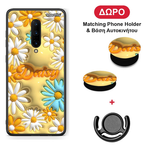 Bubble Daisies - OnePlus 7 Pro θήκη + Δώρο Phone Holder & Βάση Αυτοκινήτου