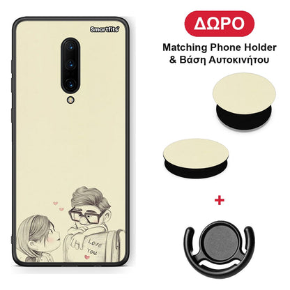 Carl And Ellie - OnePlus 7 Pro θήκη + Δώρο Phone Holder & Βάση Αυτοκινήτου