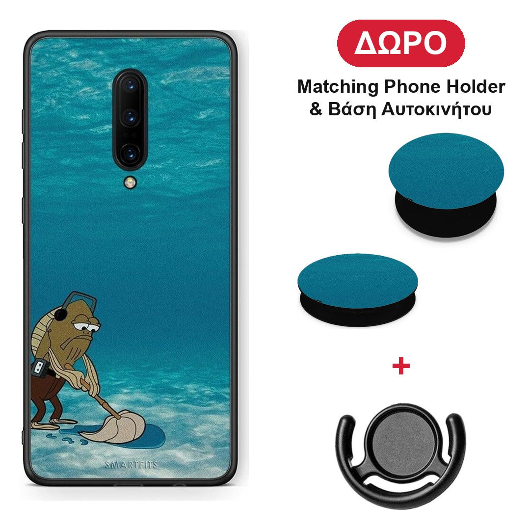 Clean The Ocean - OnePlus 7 Pro θήκη + Δώρο Phone Holder & Βάση Αυτοκινήτου