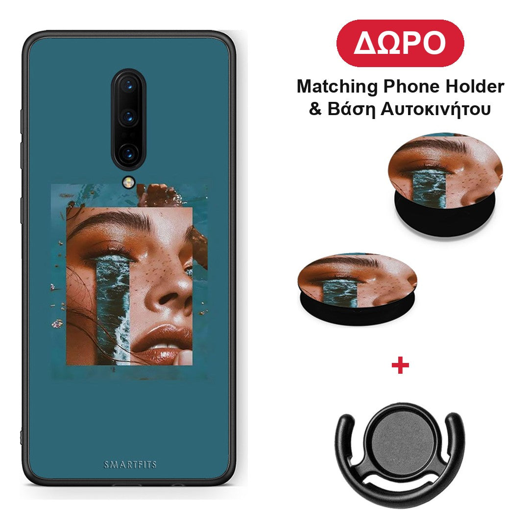 Cry An Ocean - OnePlus 7 Pro θήκη + Δώρο Phone Holder & Βάση Αυτοκινήτου