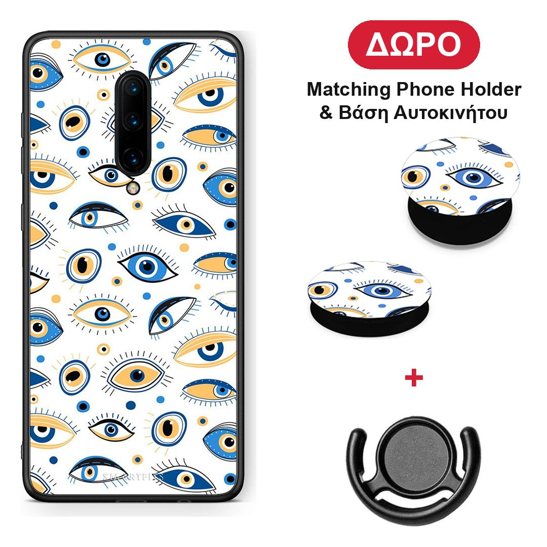 Ftou Ftou - OnePlus 7 Pro θήκη + Δώρο Phone Holder & Βάση Αυτοκινήτου