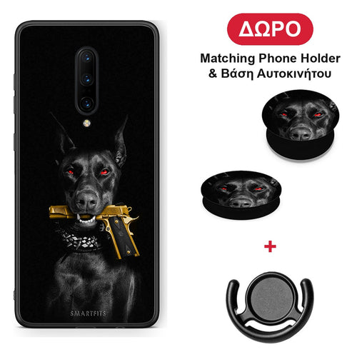 Golden Gun - OnePlus 7 Pro θήκη + Δώρο Phone Holder & Βάση Αυτοκινήτου