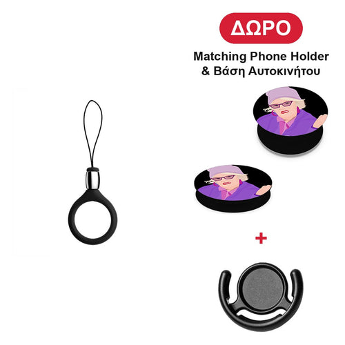 Grandma Mood Black - OnePlus 7 Pro θήκη + Δώρο Phone Holder & Βάση Αυτοκινήτου