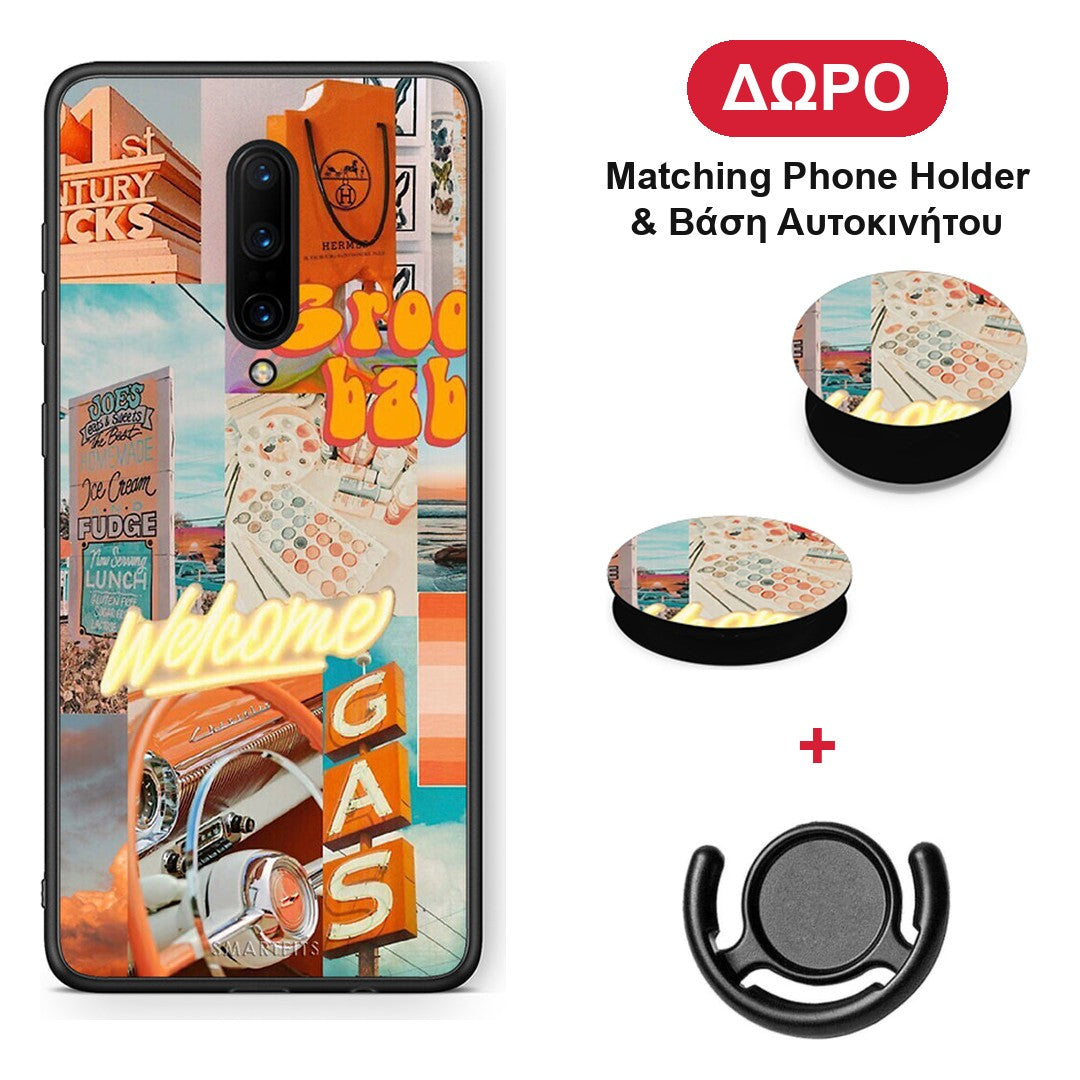 Groovy Babe - OnePlus 7 Pro θήκη + Δώρο Phone Holder & Βάση Αυτοκινήτου