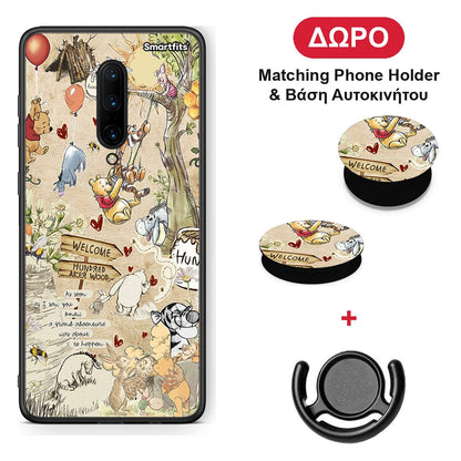 Happy Friends - OnePlus 7 Pro θήκη + Δώρο Phone Holder & Βάση Αυτοκινήτου