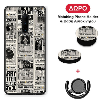 Harry Paper - OnePlus 7 Pro θήκη + Δώρο Phone Holder & Βάση Αυτοκινήτου