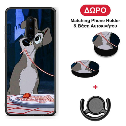 Lady And Tramp 1 - OnePlus 7 Pro θήκη + Δώρο Phone Holder & Βάση Αυτοκινήτου