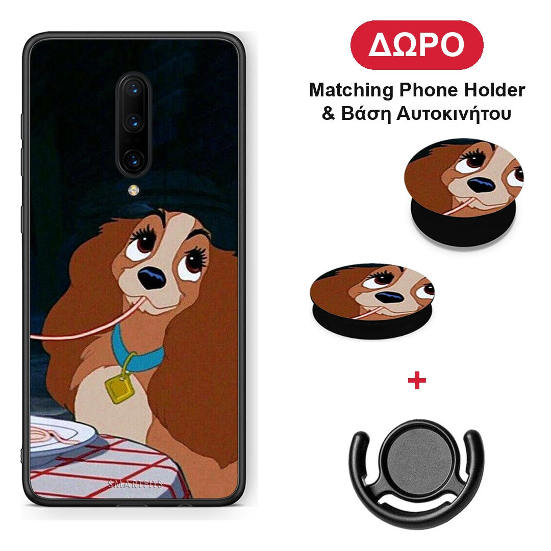 Lady And Tramp 2 - OnePlus 7 Pro θήκη + Δώρο Phone Holder & Βάση Αυτοκινήτου