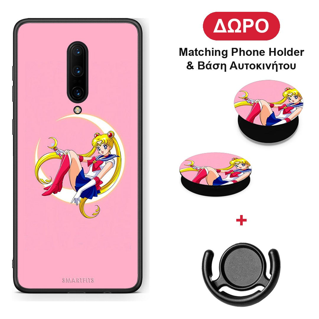 Moon Girl - OnePlus 7 Pro θήκη + Δώρο Phone Holder & Βάση Αυτοκινήτου