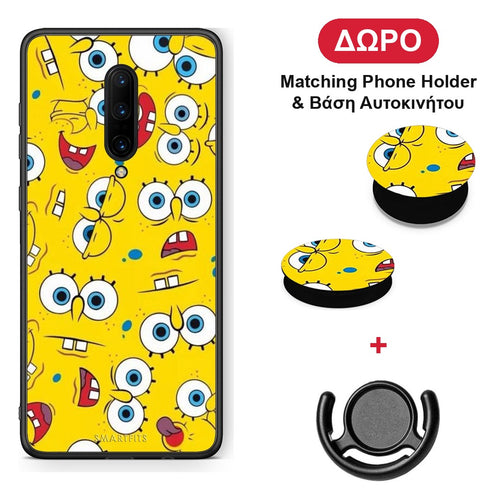 PopArt Sponge - OnePlus 7 Pro θήκη + Δώρο Phone Holder & Βάση Αυτοκινήτου