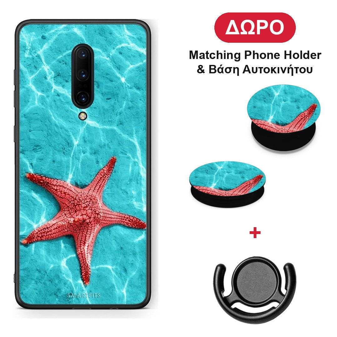 Red Starfish - OnePlus 7 Pro θήκη + Δώρο Phone Holder & Βάση Αυτοκινήτου