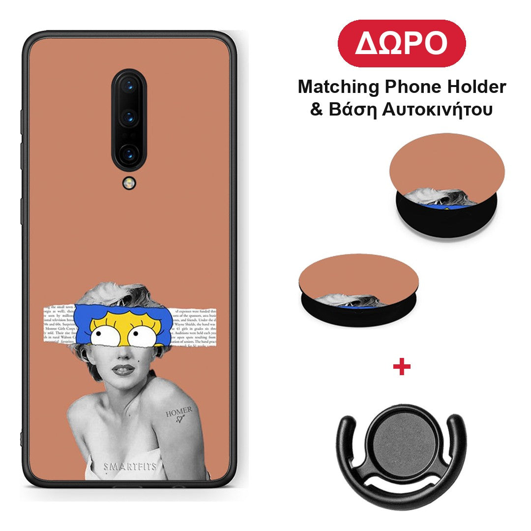 Sim Merilyn - OnePlus 7 Pro θήκη + Δώρο Phone Holder & Βάση Αυτοκινήτου