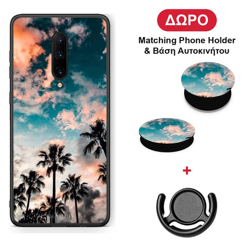 Summer Sky - OnePlus 7 Pro θήκη + Δώρο Phone Holder & Βάση Αυτοκινήτου